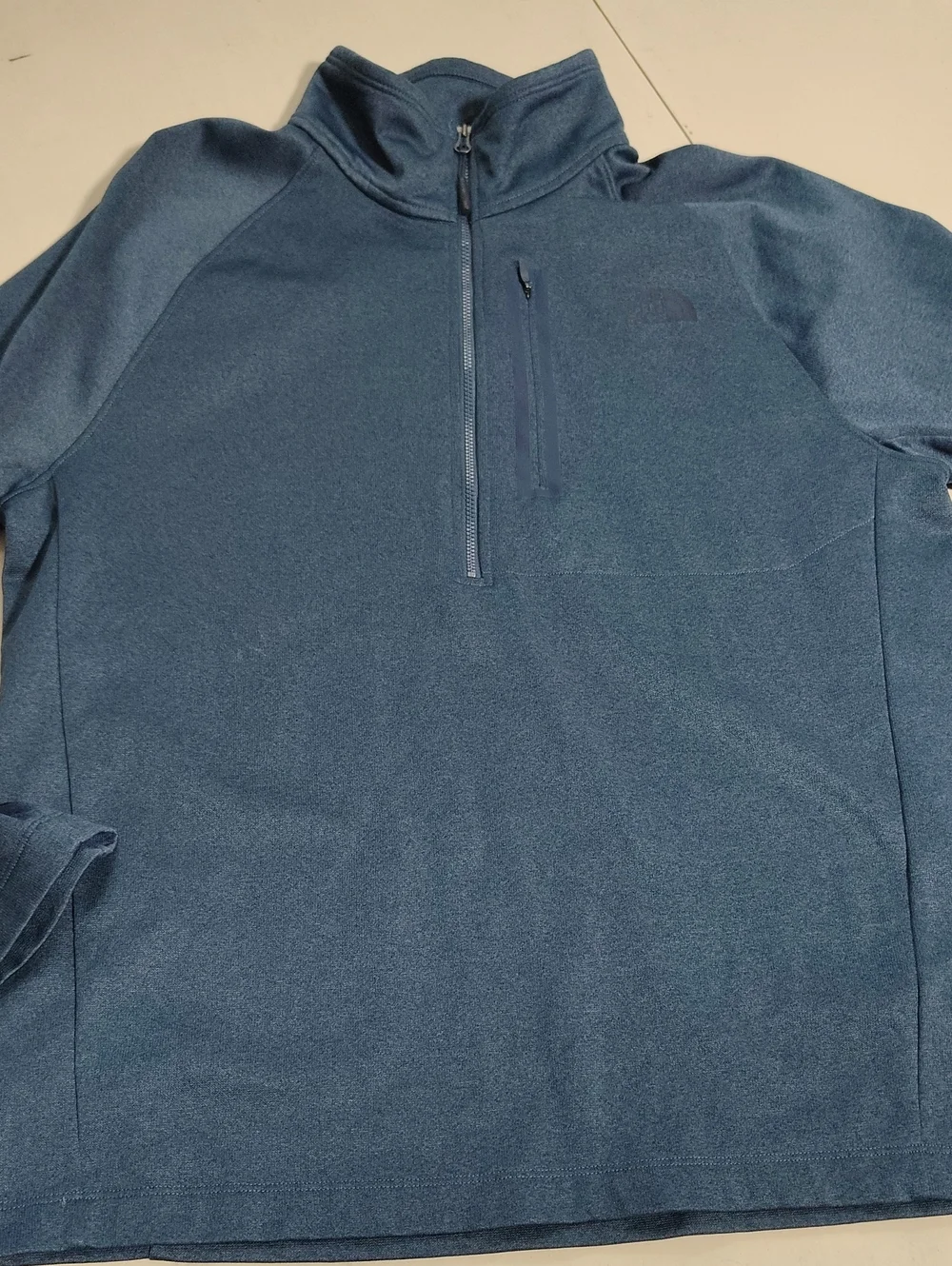 The North Face Canyonlands Half Zip Fleece Pullover Shady Blue Heather Size L